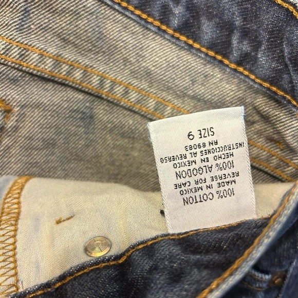 Vintage LEI Bootcut Flare Jeans – Size 9 | Dark Wash | High Rise | Y2K 90s - Picture 7 of 8